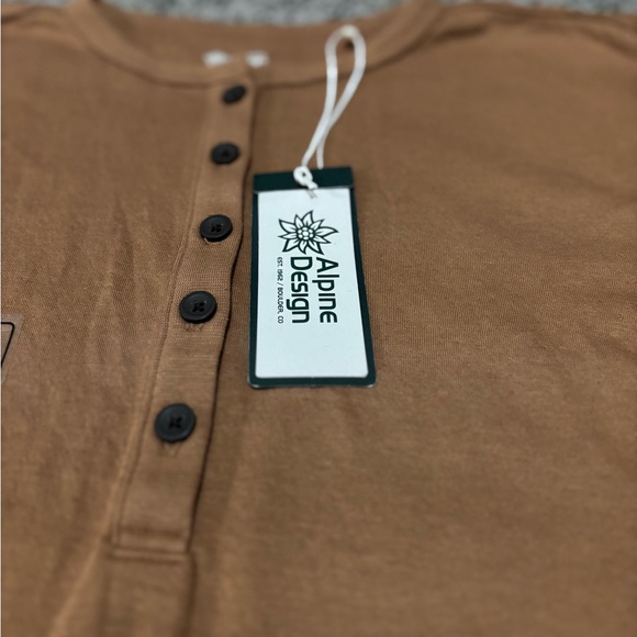 Alpine Design Tan Button-Up Shirt - Picture 2 of 3